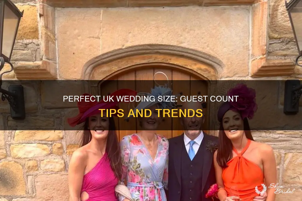 how many guests at a wedding uk