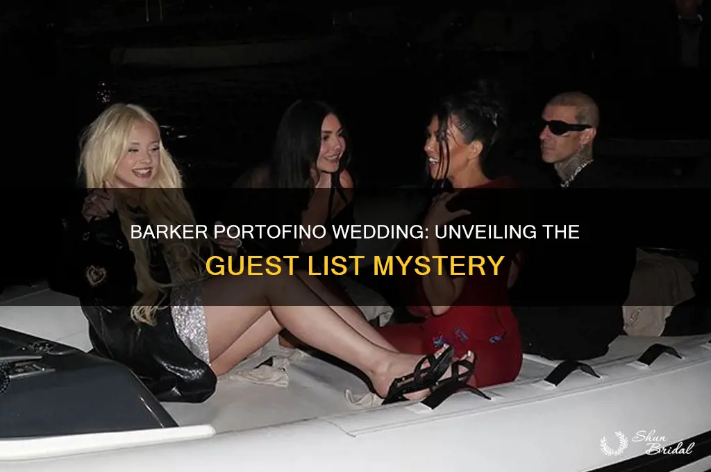 how many guests at barker portofino wedding