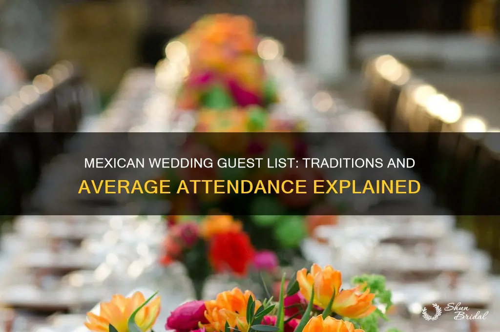 how many guests at mexican wedding