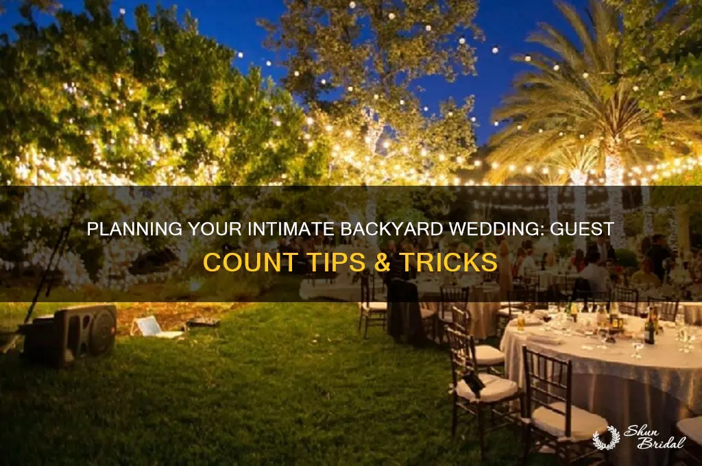 how many guests backyard wedding