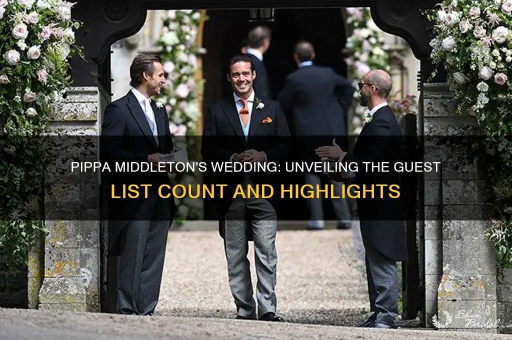how many guests were at pippas wedding