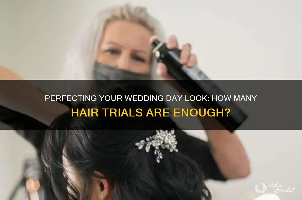 how many hair trials for wedding