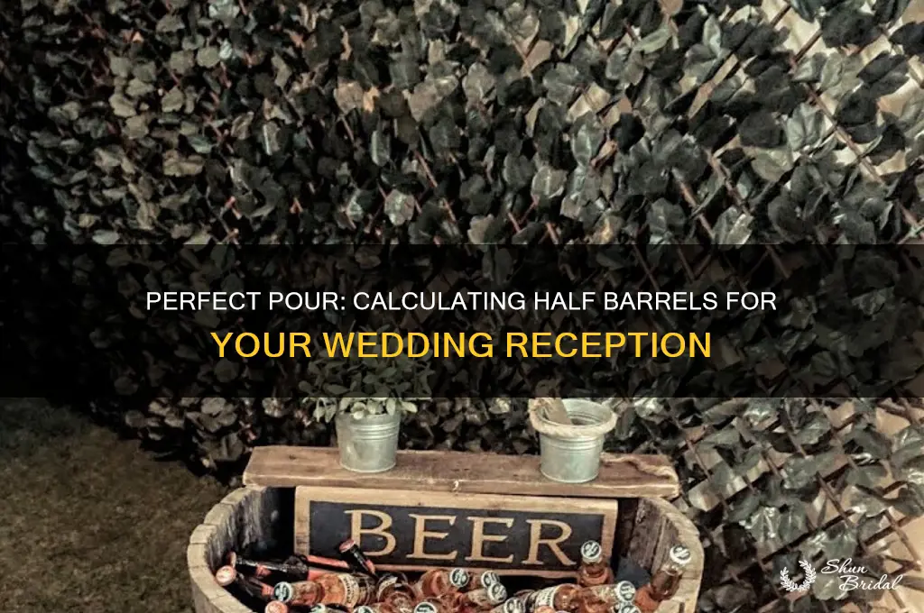 how many half barrels for a wedding