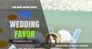 Sweet Wedding Favors: Hershey Kisses Quantity Guide for Guests