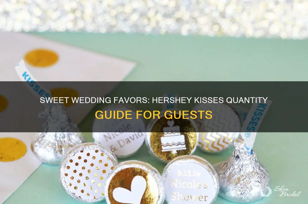 how many hershey kisses for wedding favor