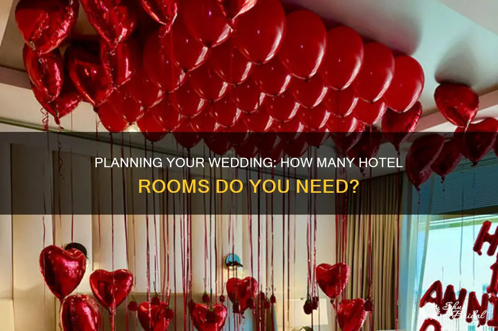 how many hotel rooms for wedding