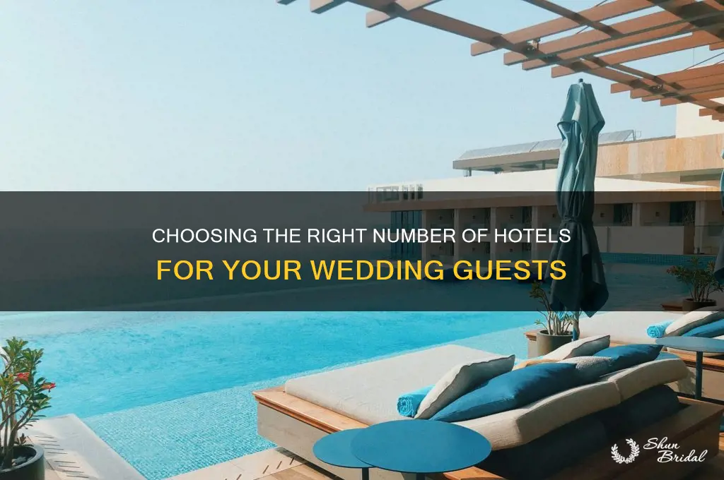 how many hotels to offer for wedding guests