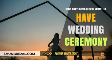 Perfect Timing: Ideal Hours Before Sunset for Your Wedding Ceremony