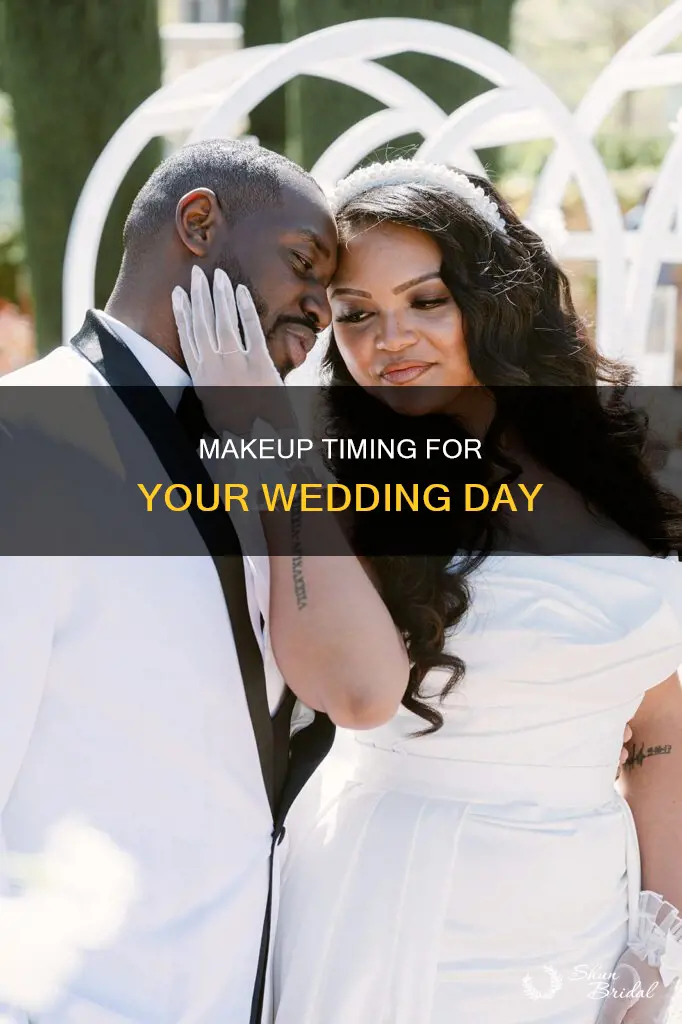 how many hours before wedding should makeup be done