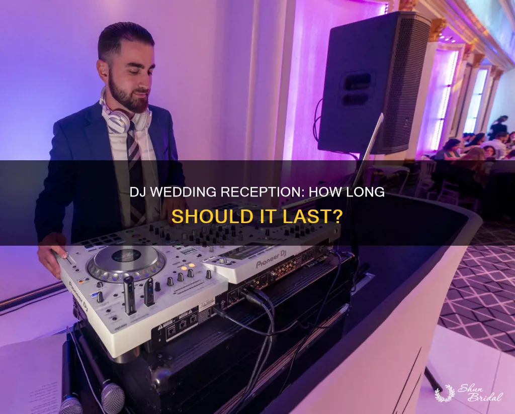 how many hours dj wedding reception