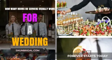 Wedding Server Work Hours: Understanding Typical Shifts and Expectations
