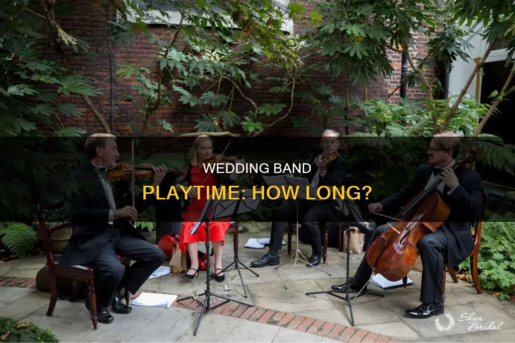 how many hours does a typical wedding band play for