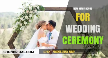 Perfect Wedding Ceremony Timing: How Many Hours Do You Need?