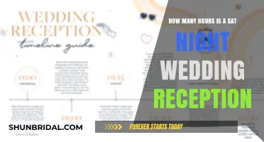 Saturday Night Wedding Receptions: How Long Do They Last?