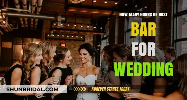 Planning Your Wedding: Ideal Host Bar Hours for a Perfect Celebration