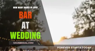 Open Bar Hours at Weddings: How Long Should You Celebrate?