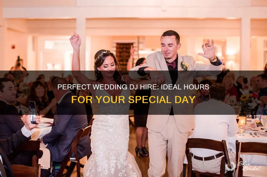 how many hours should yo7 hire a dj for wedding