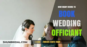 Booking Your Wedding Officiant: How Many Hours Do You Need?