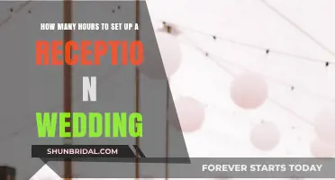 Planning Your Wedding Reception: Estimating Setup Time and Effort
