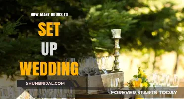 Planning Your Dream Wedding: Estimating Setup Hours for a Perfect Day