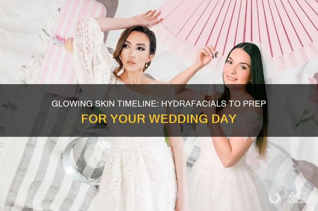 how many hydrafacials before wedding