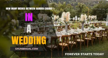 Perfect Wedding Seating: Ideal Inches Between Garden Chairs for Comfort