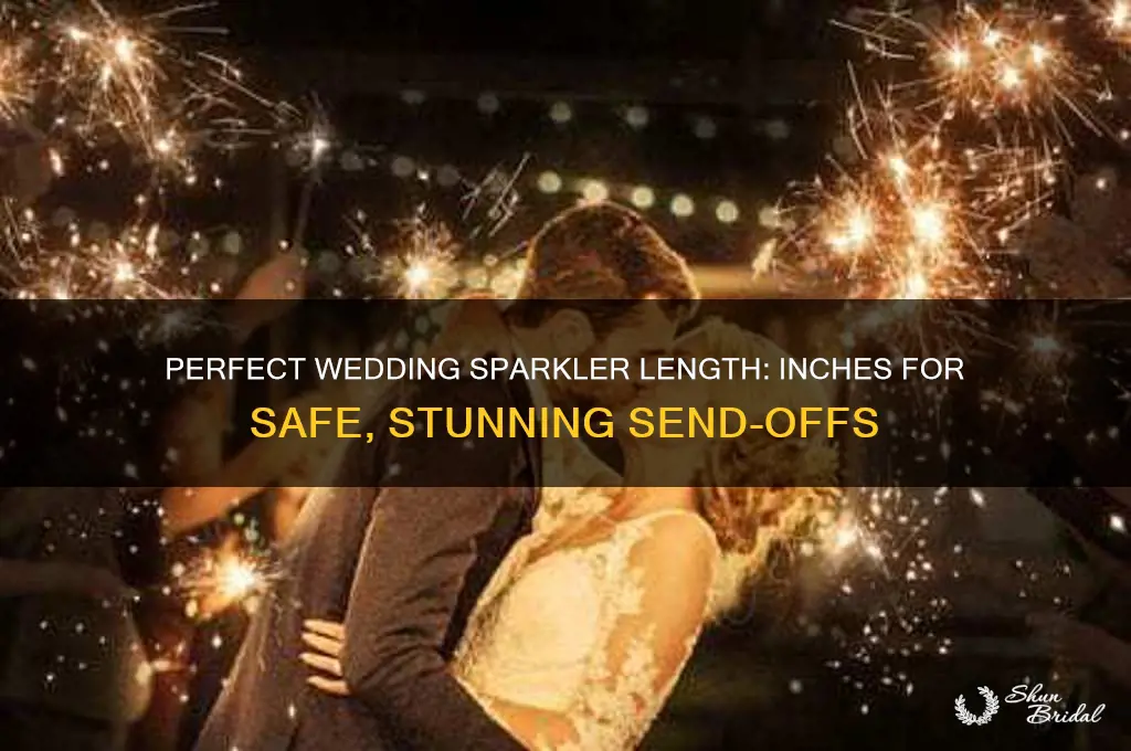 how many inches should wedding sparklers