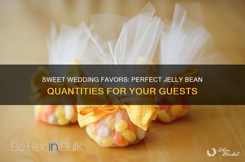 how many jelly beans for wedding favors