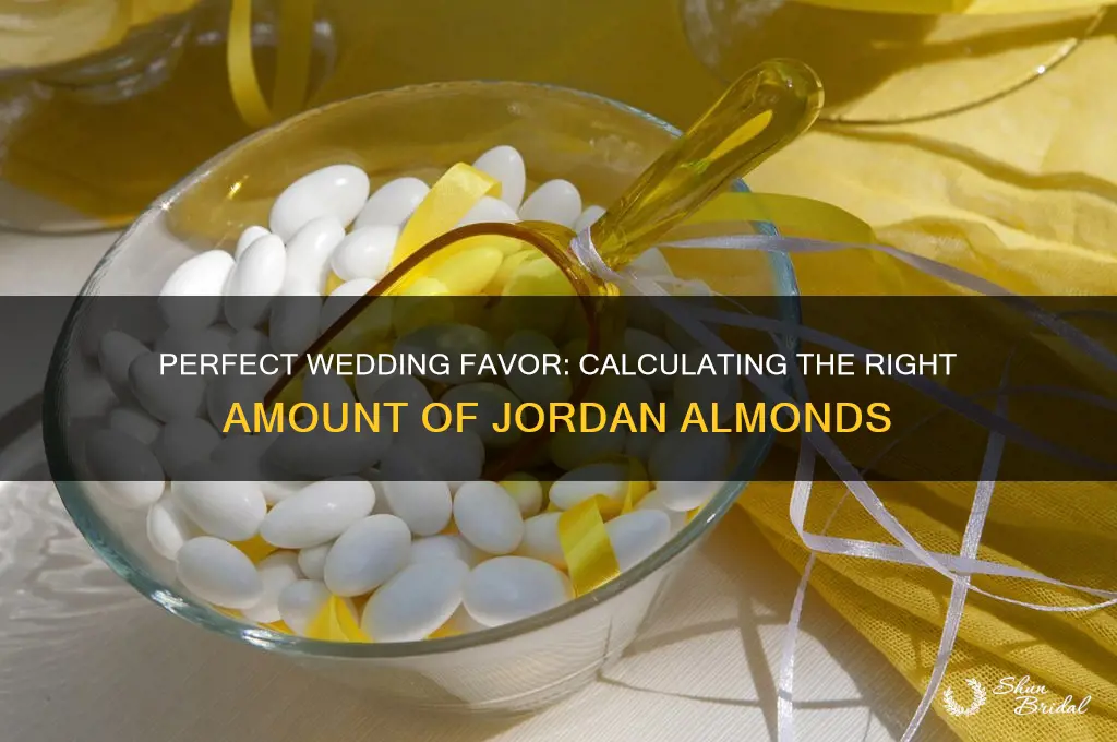 how many jordan almonds to buy for wedding favor
