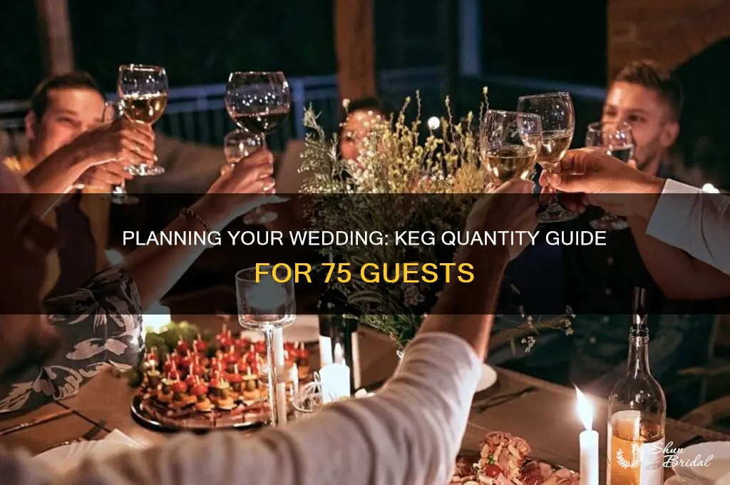 how many kegs for a wedding of 75
