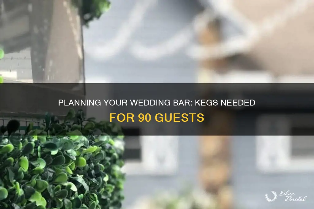 how many kegs for a wedding of 90