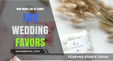 Sweet Wedding Favors: Calculating Pounds of Candy for Guests