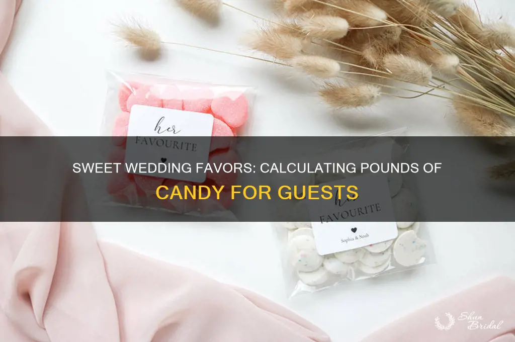 how many lbs of candy for wedding favors