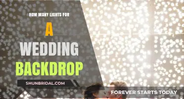 Perfect Wedding Backdrop Lighting: Tips for Choosing the Right Number