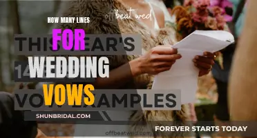 Wedding Vows: How Many Lines Are Perfect?