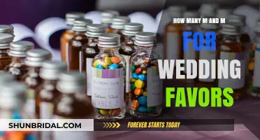 Sweet Wedding Favors: Perfect M&M Portions for Your Guests