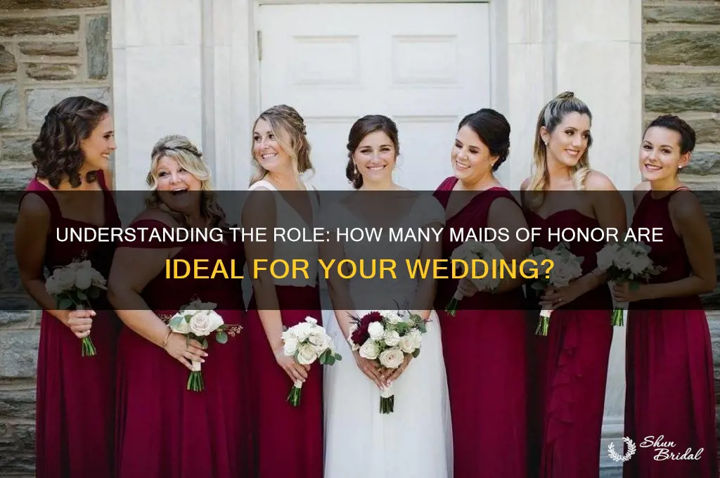 how many maid of honor in a wedding