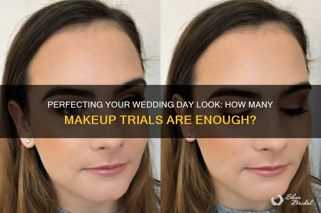 how many makeup trials before wedding