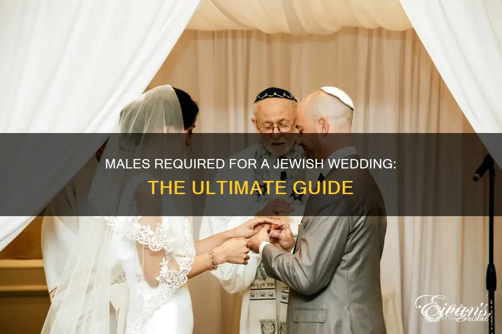 how many males do you need for a jewish wedding