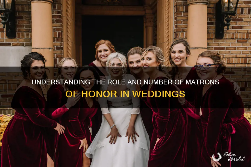 how many matron of honor in wedding