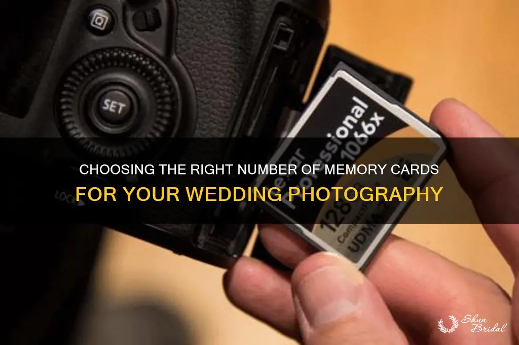 how many memory cards for a wedding
