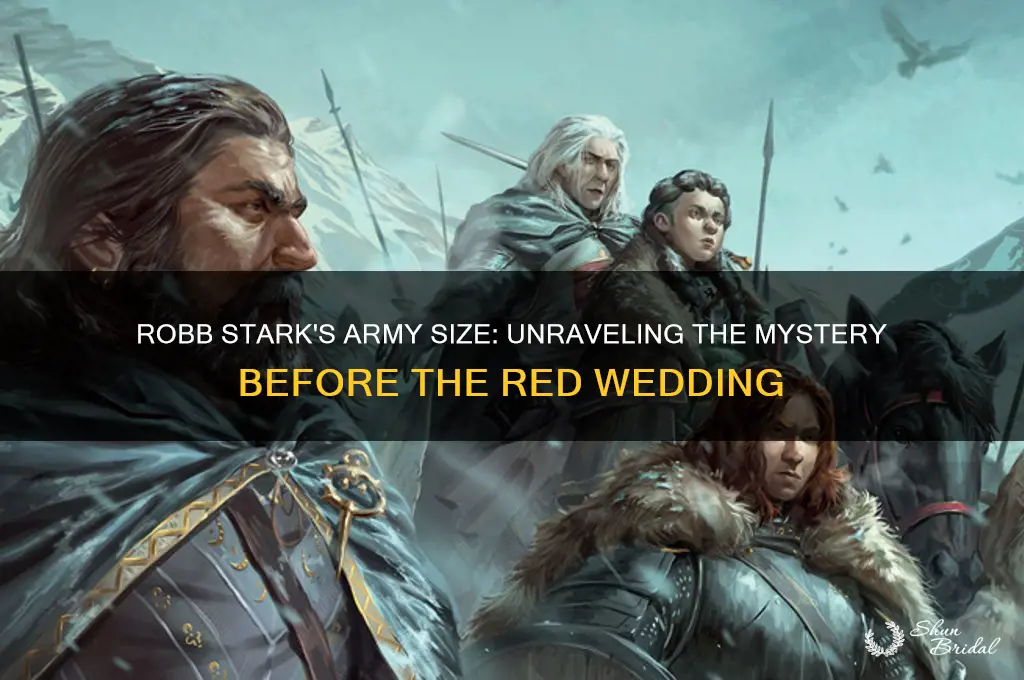 how many men did robb have before the red wedding