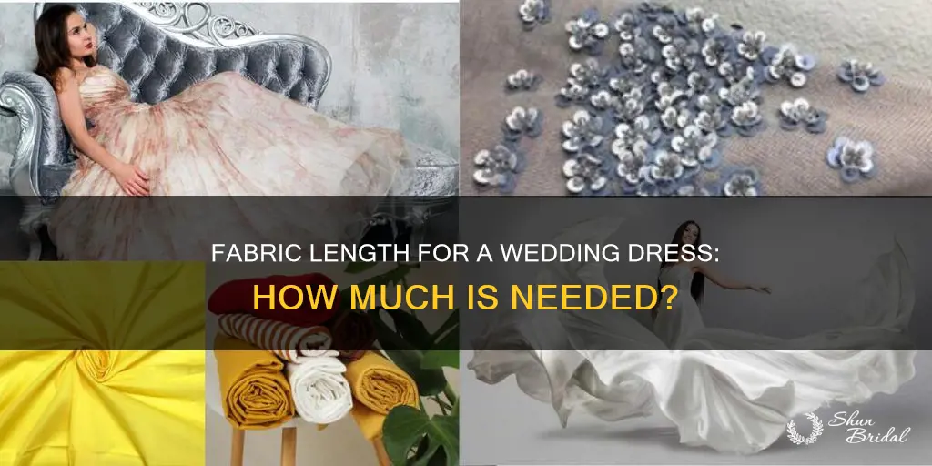 how many meters of fabric to make a wedding dress