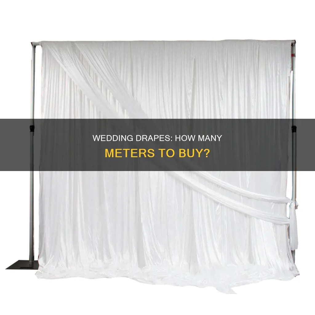 how many meters used for wedding drapes