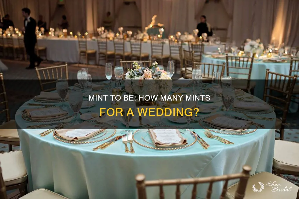 how many mints do I need for a wedding