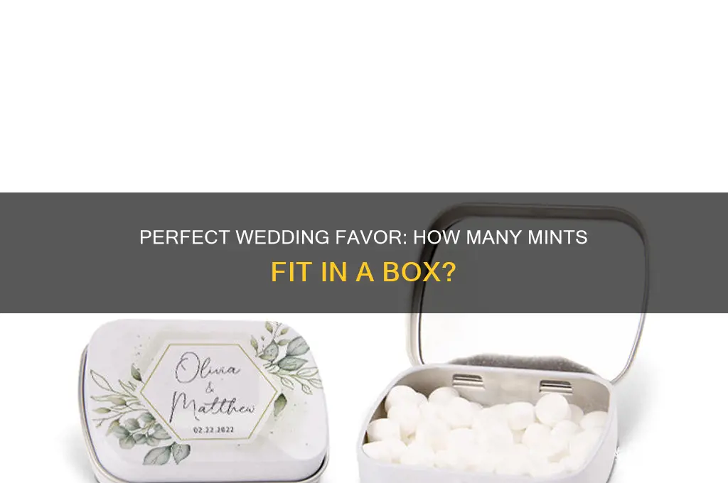 how many mints go in a wedding box