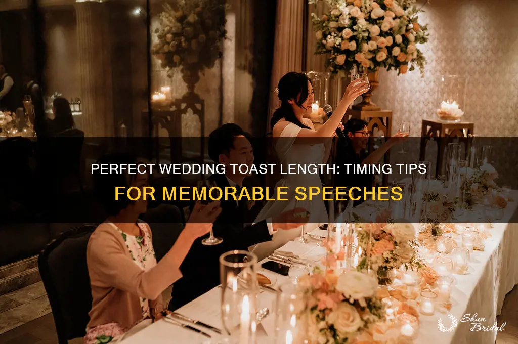 how many minutes should a wedding toast be