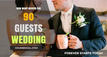Perfect Wedding Mixer Ratio: Serving 90 Guests with Ease and Elegance