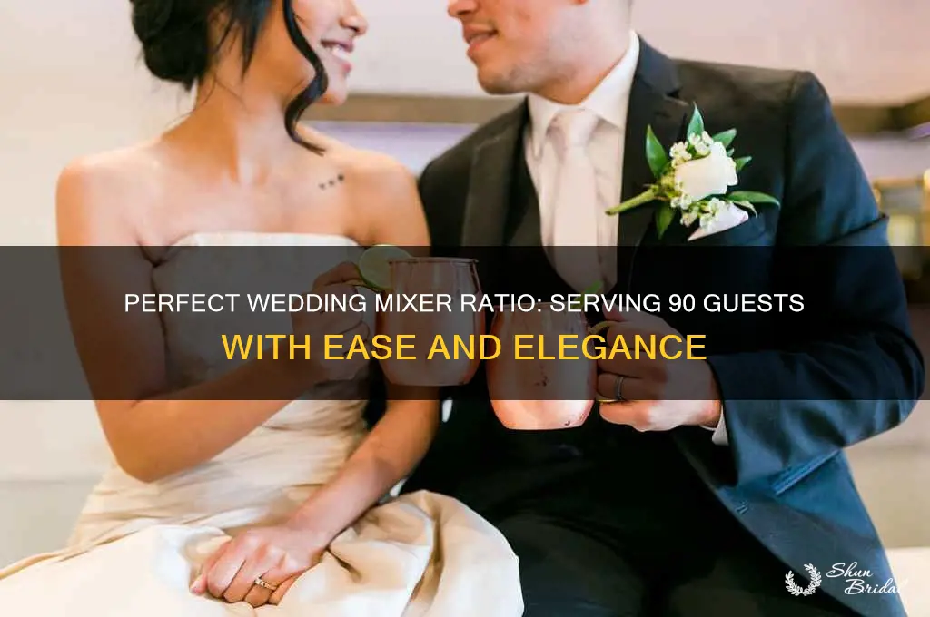how many mixers for 90 guests wedding