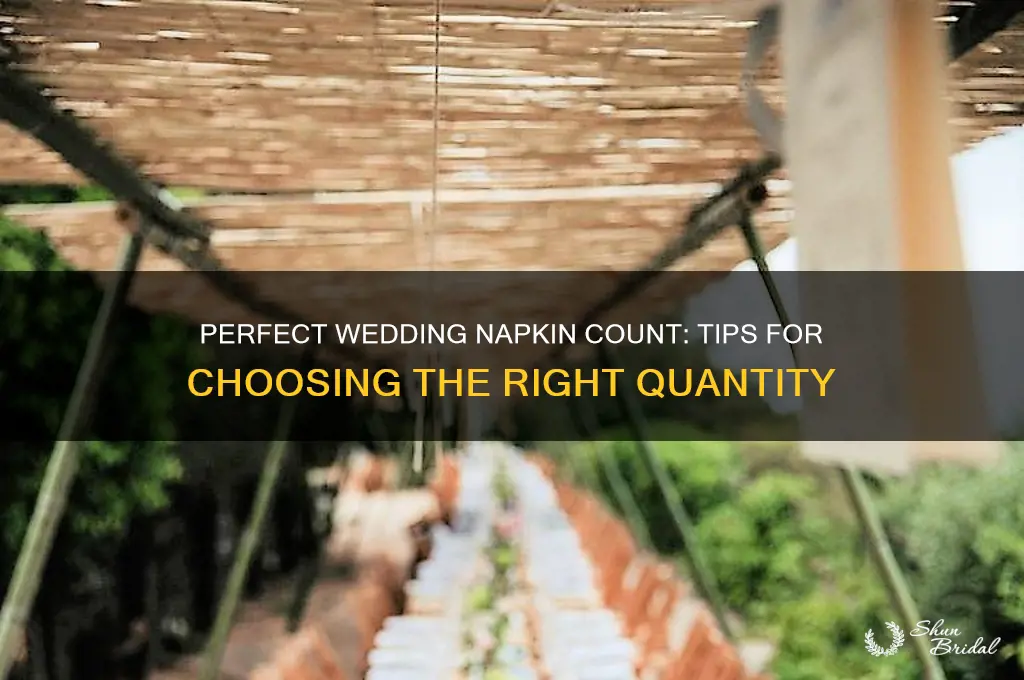 how many napkins to buy for wedding